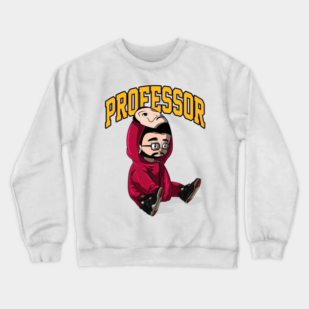 professor money heist Crewneck Sweatshirt by namanyastudios